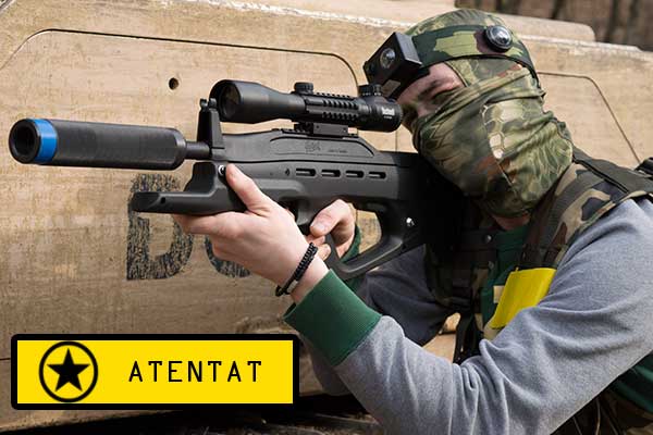 Šervudska šuma Laser tag igre Atentat
