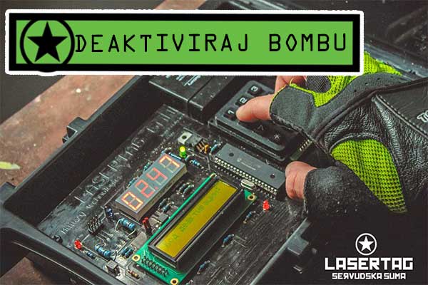 Šervudska šuma Laser tag igre Deaktiviraj bombu
