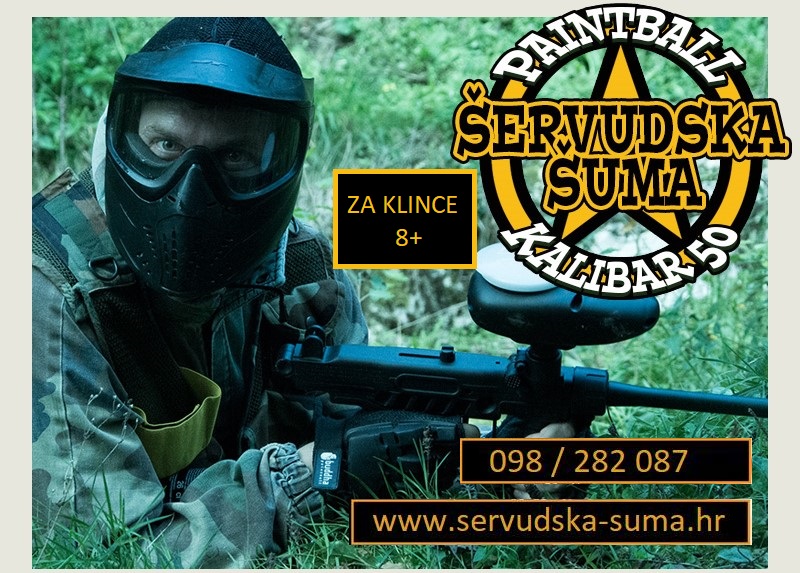 Mini paintball kalibar 50 za klince 8 plus - Šervudska šuma